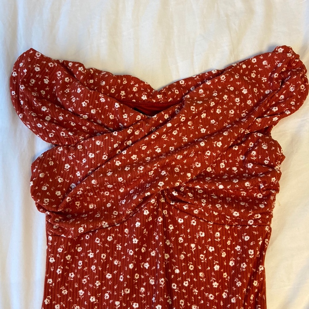 Lulu’s • Off Shoulder Cross Over Bodysuit